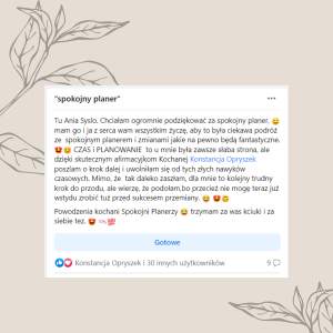 opinia1 - spokojny planer landing page