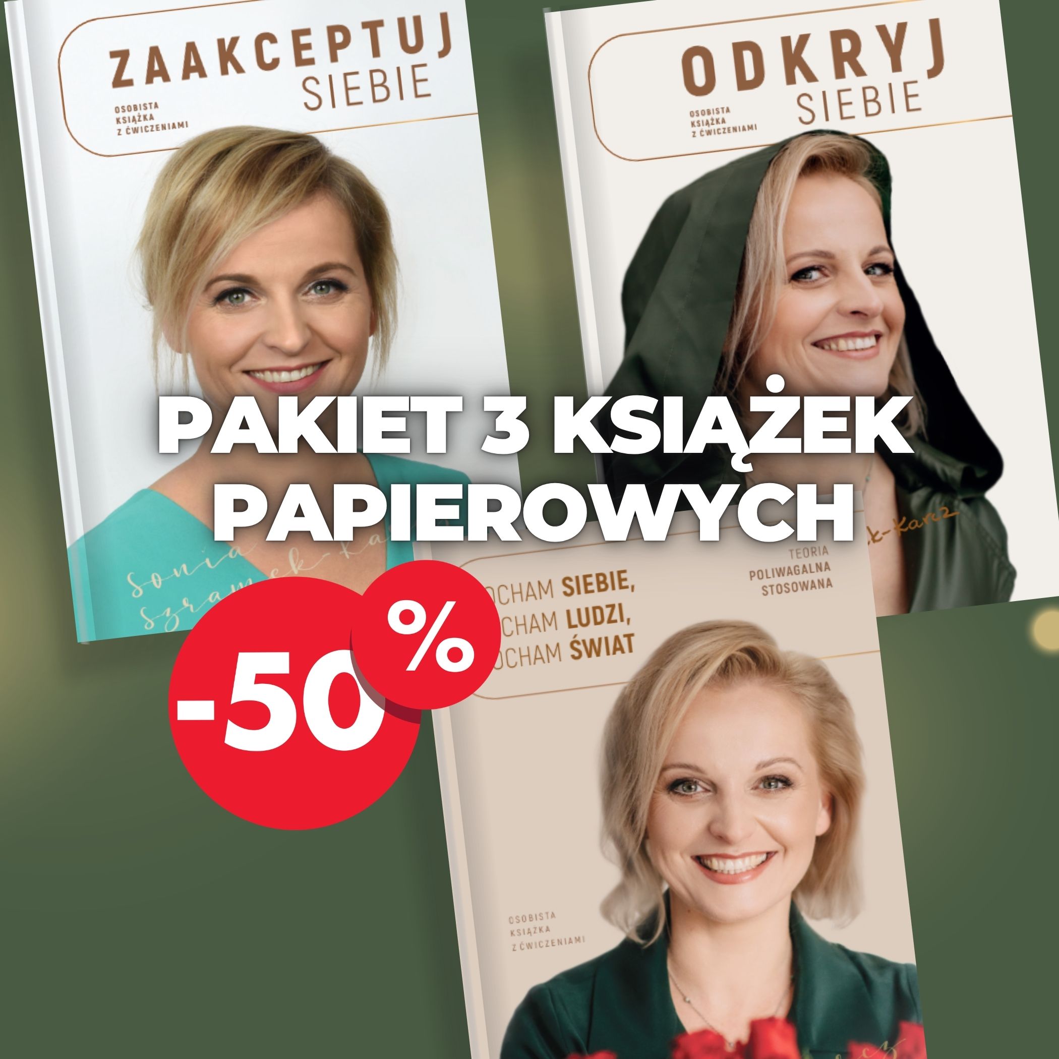 Pakiet 3 osobistych książek z ćwiczeniami Sonia Szramek Karcz